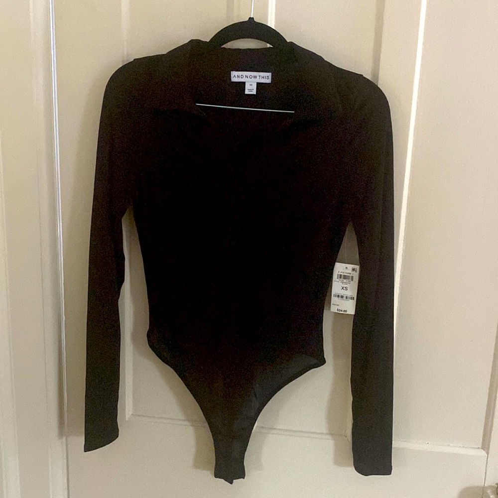 NWT black bodysuit size XS